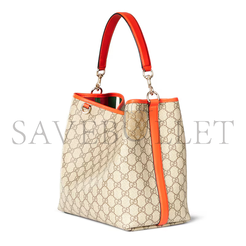 GUCCI GG EMBLEM MEDIUM BUCKET BAG 815103 (25*25*15.5cm)